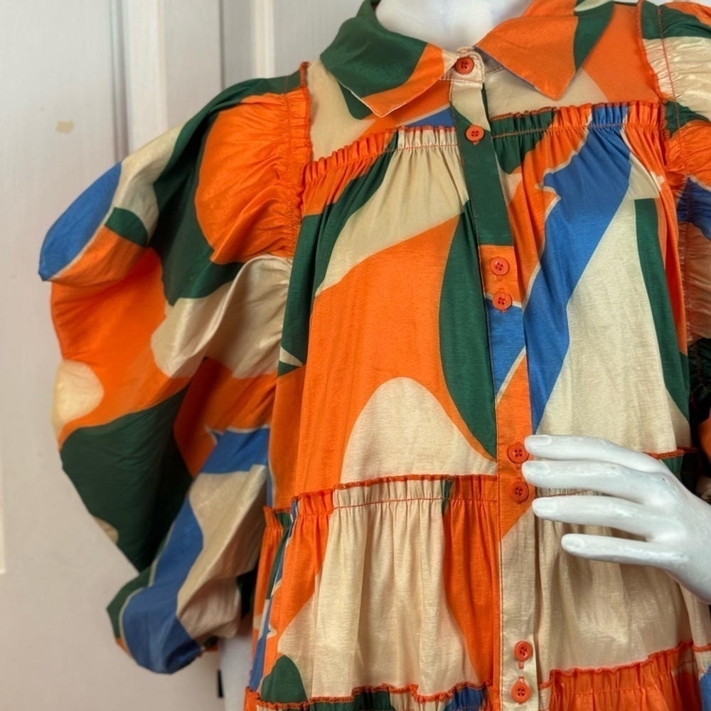 LOVE HICHLICHT Colorful Geometric Women's Dress Size 3XL. C21 - Picture 8 of 16